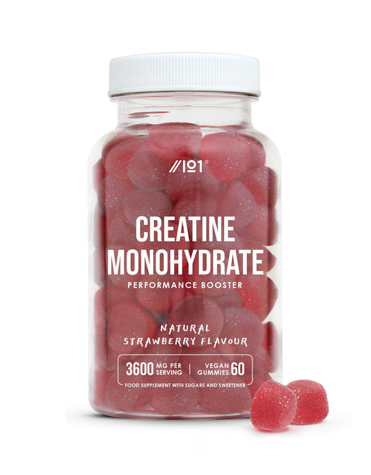 ALPHA01 Creatine Monohydrate Gummies 3600mg ~ Proven to Increase Physical Performance ~ Non-GMO, Halal ~ 60 Vegan Gummies ~ by Alpha01