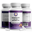 Keka Naturals Quercetin with Bromelain, NAC and Zinc - Powerful Quercetin Blend - 2230mg per Serving - Immune & Respiratory Support - Non-GMO, Gluten-Free, Vegan - 60 Veggie Caps, Anti-Aging