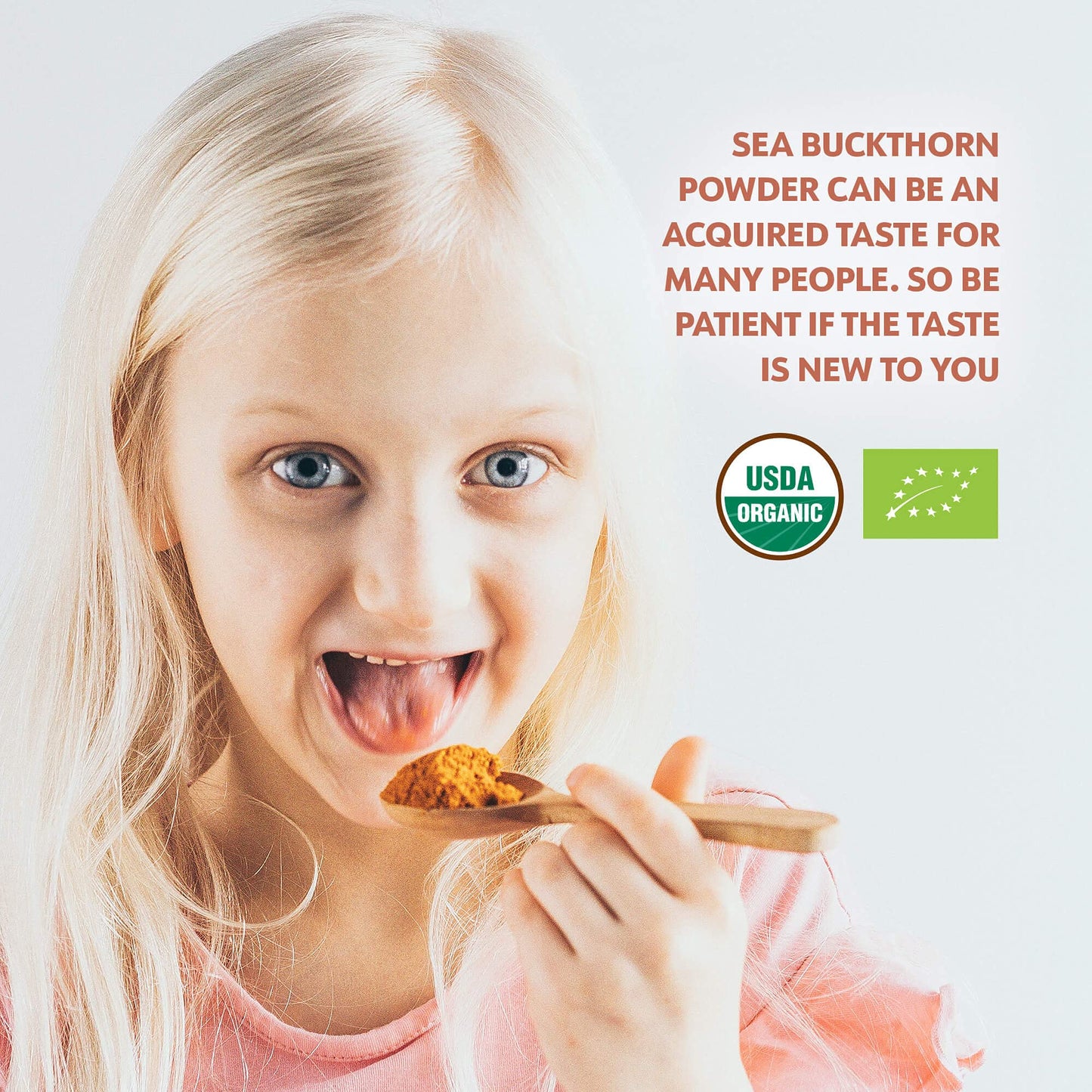 LOOV Organic Sea Buckthorn Powder, High in Fibre, Made from 100% Whole Berries, 113 g, Grown in Nordic Climate, Rich in Omega Blend, Vitamin C, Vitamin E, 23-Day Supply, No Added Sugar, Non-GMO