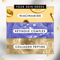 Olay Moisturiser Gift Bag, Womens Skin Care Gift Sets & Kits, Retinol 24 Night Cream 50ml & Collagen Peptide 24 Face Cream 50ml for Smooth & Glowing Skin, Free Make Up Bag & Gua Sha