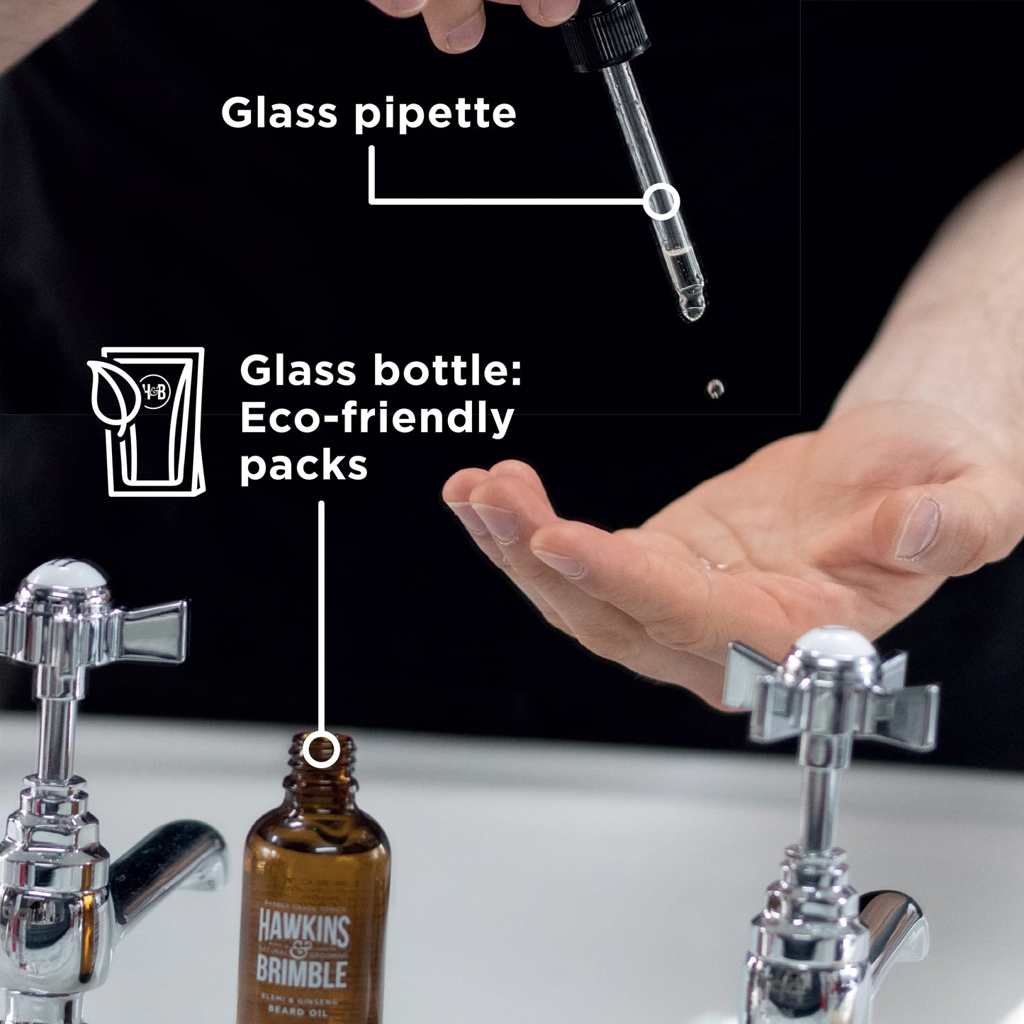 Hawkins & Brimble Beard oil Promotes Beard growth with Beard oil for Men, Beard oil Repairs your Beard with Argan and Olive oil, Update your Beard Care Routine with Shea Butter and Vitamin E.