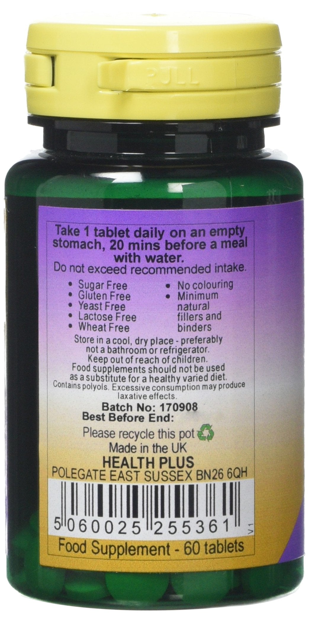 Health Plus NADH 5.5mg Energy Supplement - 60 Tablets
