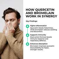 LOVE LIFE SUPPLEMENTS Quercetin & Bromelain Supplement | 60 Capsules -30 Servings | Powerful Antioxidant | 1000mg Quercetin (from Sophora japonica) and 500 GDU Bromelain (from Pineapple) per Serving | Love Life Supplements