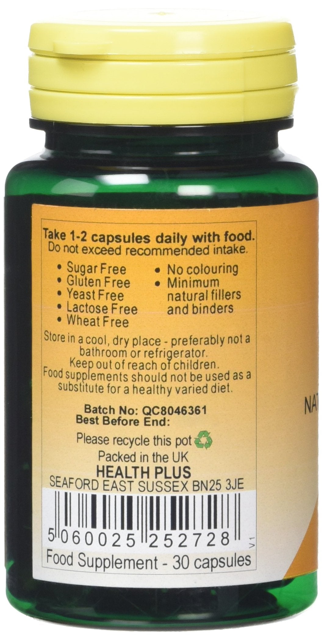 Health Plus E400 Vitamin E Supplement - 30 Gelatin Free Capsules
