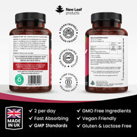NEW LEAF PRODUCTS Cranberry Tablets Triple Strength 30,000mg - Added Vitamin C & D - 120 Cranberry Supplements Cranberry Supplements for Women and Men - Vegan Cranberry Tablets for Women Made in UK by New Leaf