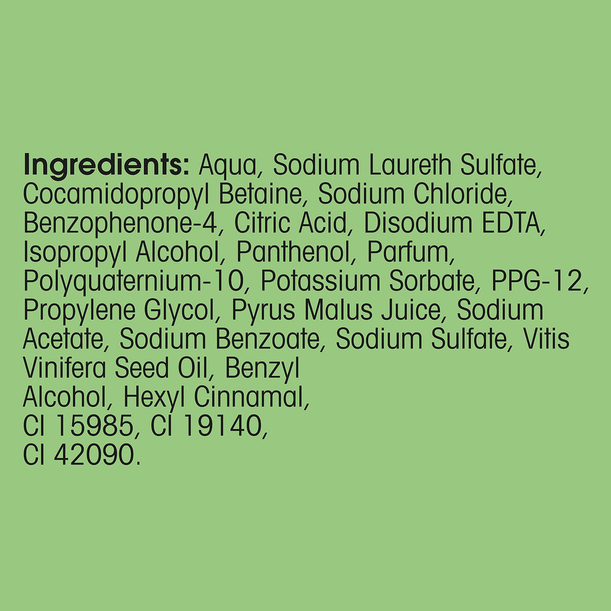 Alberto Balsam Juicy Green Apple fresh and fruity fragrance Refreshing Shampoo gentle cleansing hair care for all the family 350 ml