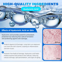 Fashion Base UltraHydrating Serum 5% Hyaluronic Acid Smoother Skin,Hyaluronic Acid Serum for Face,4D Hyaluronic Acid Tubes,Pre-makeup SkinCare|Anti-Aging serum for face Single-Use Vials Skincare(30pcs)