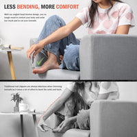 BEZOX Ergonomic Angled Head Precision Toenail Clipper for Senior Thick Nails - Large Finger Nail Clippers Adult with Metal Nail File for Men and Women