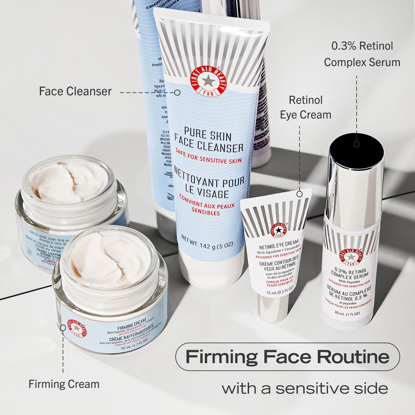 FIRST AID BEAUTY First Aid Beauty 0.3% Retinol Complex Serum with Peptides – Improves Look of Lines and Wrinkles with Less Irritation Than Traditional Retinol – 30 mL