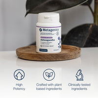 Metagenics Ashwagandha 500mg - Supports Mental Clarity and Hormone Balance - High-Strength Supplement - 60 Capsules