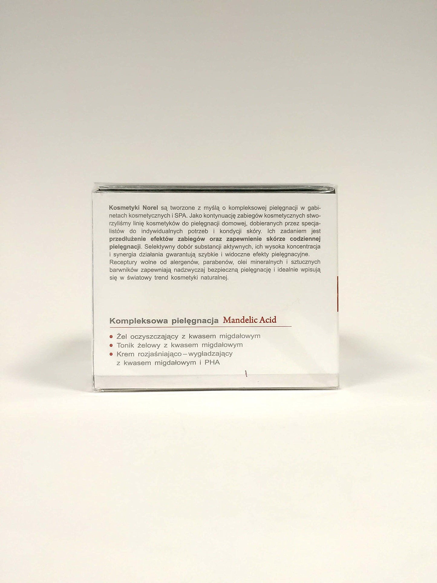 Norel Dr Wilsz Mandelic Acid Brightening Smoothing Creme | Krem Rozjasniajaco - Wygladzajacy z Kwarem Migdalowym 50 ml SET with STAPIZ Hair Shampoo 15ml or Mask 10ml