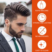 Bettinay Hair Gel Mens, 2 In 1 Long Lasting Fluffy Styling Gel with Comb, Moisturizing Hair Wax Gel