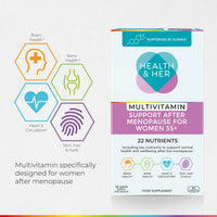 Health and Her Health & Her Multivitamin for Women 55+ & Postmenopausal, 30 Day Supply
