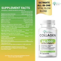 Soleil Collections Ultimate Collagen Blend Quercetin| Biotin, Hyaluronic Acid, Keratin, Zinc | Beauty & Longevity | Biotin, Keratin & MSM | Hyaluronic Acid, Magnesium, Zinc & Folate | All-in-One Formula 90 Count
