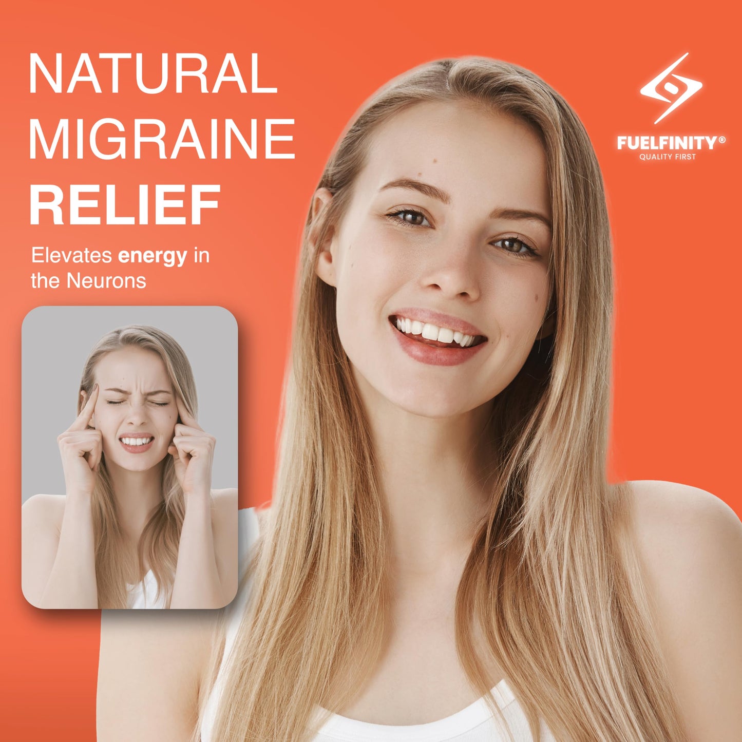 FuelFinity® - Premium Vitamin B2 Riboflavin 400mg per Capsule - 120 Days Supply - Highest Manufacturing Standards- no additives - Vegan