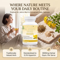 ProBotanics St John's Wort 900mg Maximum Strength | Standardised 0.3% Hypericin Extract | High-Strength Herbal Supplement for Emotional Wellbeing | 60 Vegan Capsules