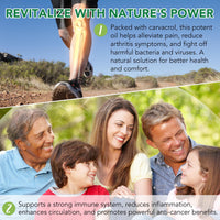 Wild Oregano Oil Drops 60ml, 100% Pure Undiluted Organic Oregano Oil Wild Mediterranean Essential Oil of Oregano Liquid Herbal Supplement for Cold, Cough, Immune Support & Gut Health | Vegan, Non-GMO