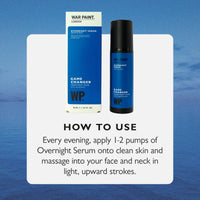 War Paint Game Changer Overnight Face Serum for Men - Niacinamide Serum, Caffeine, Glycerin for Skin - Night Cream for Oily Skin - Mens Moisturiser Face Serum, Night Serum for Face - Vegan - 30ml