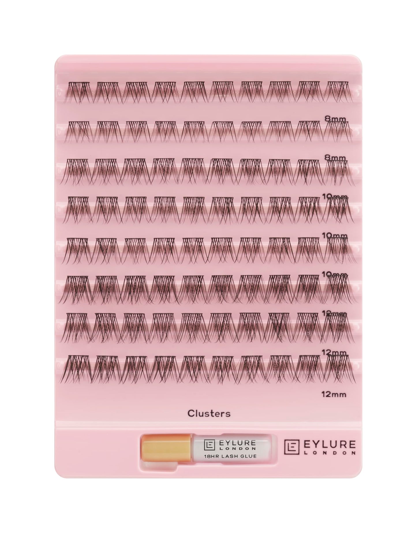 Eylure Lash Board Clusters Multipack False Lashes (8mm, 10mm, 12mm/glue supplied)
