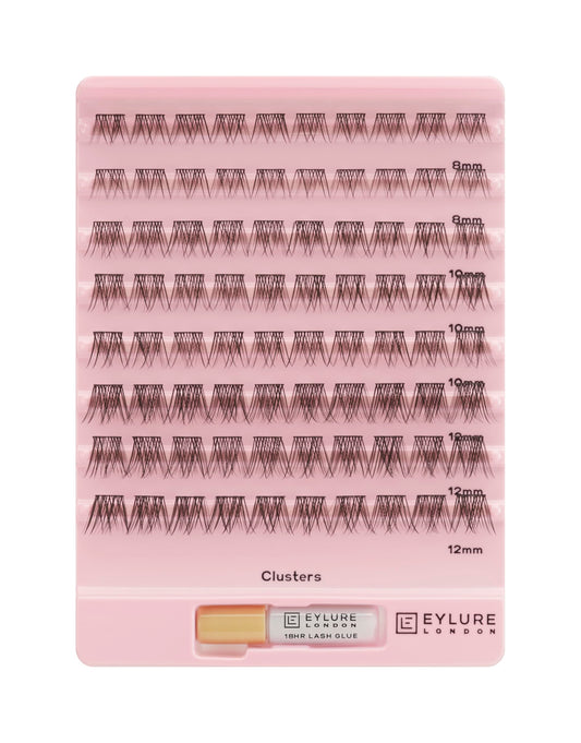 Eylure Lash Board Clusters Multipack False Lashes (8mm, 10mm, 12mm/glue supplied)