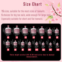 NOVO OVO French Tip Hand and Toe Nail Tips Press on kit, BERRY PINK Square Soft Gel Nail Extension, Square Round Toenails, Pre-applied Tip Primer & Base Coat, Full Cover Matte for DIY x 15 Sizes
