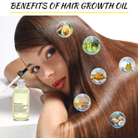 Angozo Veganic Hair Oil,100% Natural Hair Growth Oil,With Caffeine,Biotin,Coconut Oil,Argan Oil, Rosemary Oil,and Castor Oil for Hair Growth,Thickening Hair Mask & Hair Loss Treatment,60ml