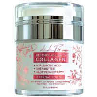 Liv La Fay Retinol, 5 Peptides & Collagen Face Cream SPF 30 | Anti-Aging Day & Night Moisturiser with Hyaluronic Acid, Ceramides & Niacinamide | Face, Neck & Decollete | Korean-Inspired | 50ml