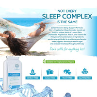 swiss bioenergetics L-Tryptophan 220mg - 120 Capsules/Sleep Complex with Added Lemon Balm, Chamomile, Magnesium, Niacin & Vitamin B6 - Natural Alternative to Melatonin / 4 Month Supply – Made in The UK