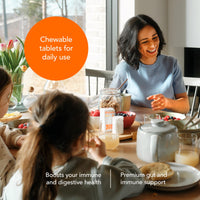 BioGaia BIOGAIA Protectis Probiotic Chewable Vitamin D3 Tablets, Orange Flavoured, 90 Pieces, for The Whole Family