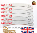 25x Nail Files Zebra Shape CURVED BANANA BOOMERANG Double Sided Emery Board Chose Grit MHD (GRIT 100/180)