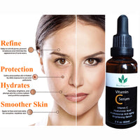 Pro-Elegance Vitamin C Serum for Face & under eyes 20% 60ml with Hyaluronic Acid Liposome Vitamin E for Anti wrinkle Anti ageing Dark Circles Fine Lines Acne Sun damaged Skin
