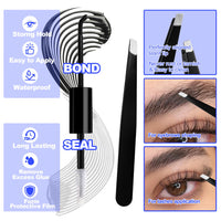 Natural Cluster Lashes Kit 168 Pcs Wispy Lash Extensions CC Curl 9-11MM Mixed Lengths Eyelash Extension Individual Kit with Lashes Bond and Seal and Tweezers DIY at Home by Mavphnee