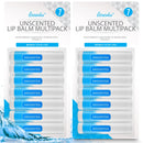SOL 14pk Lip Balm Multipack - Unscented Lip Balm Stick With Vitamin E