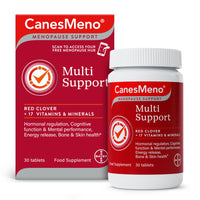 CanesMeno Menopause Support Multi Support 30 Tablets, containing Red Clover and 17 Vitamins and Minerals