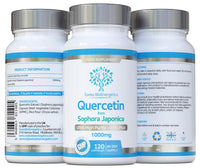 swiss bioenergetics Quercetin 1000mg 60-day supply - No Artificial fillers, binders or flow agents - High Strength Pure Quercetin capsules from Sophora Japonica - Suitable for Vegetarians and Vegans – Exclusively UK Made