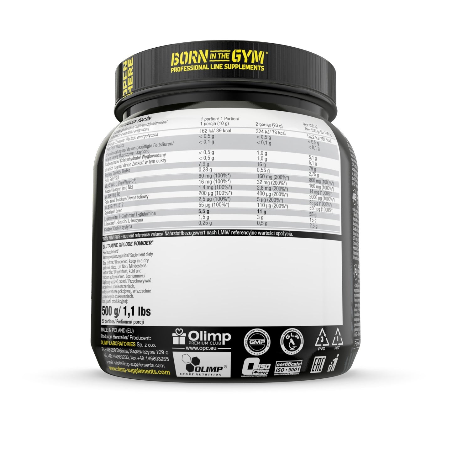 OLIMP SPORT NUTRITION Olimp Sport Nutrition Glutamine Xplode Powder 500g Pineapple Flavour