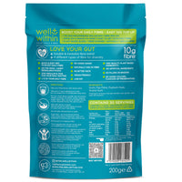 10g Fibre Supplement Powder, 1/3 NHS Daily Intake, 4in1 Insoluble & Soluble Fibre Powder (200g Bag, 30 x 5g Fiber) 4 Types of Fiber. Well Within. for Men, Women & Kids