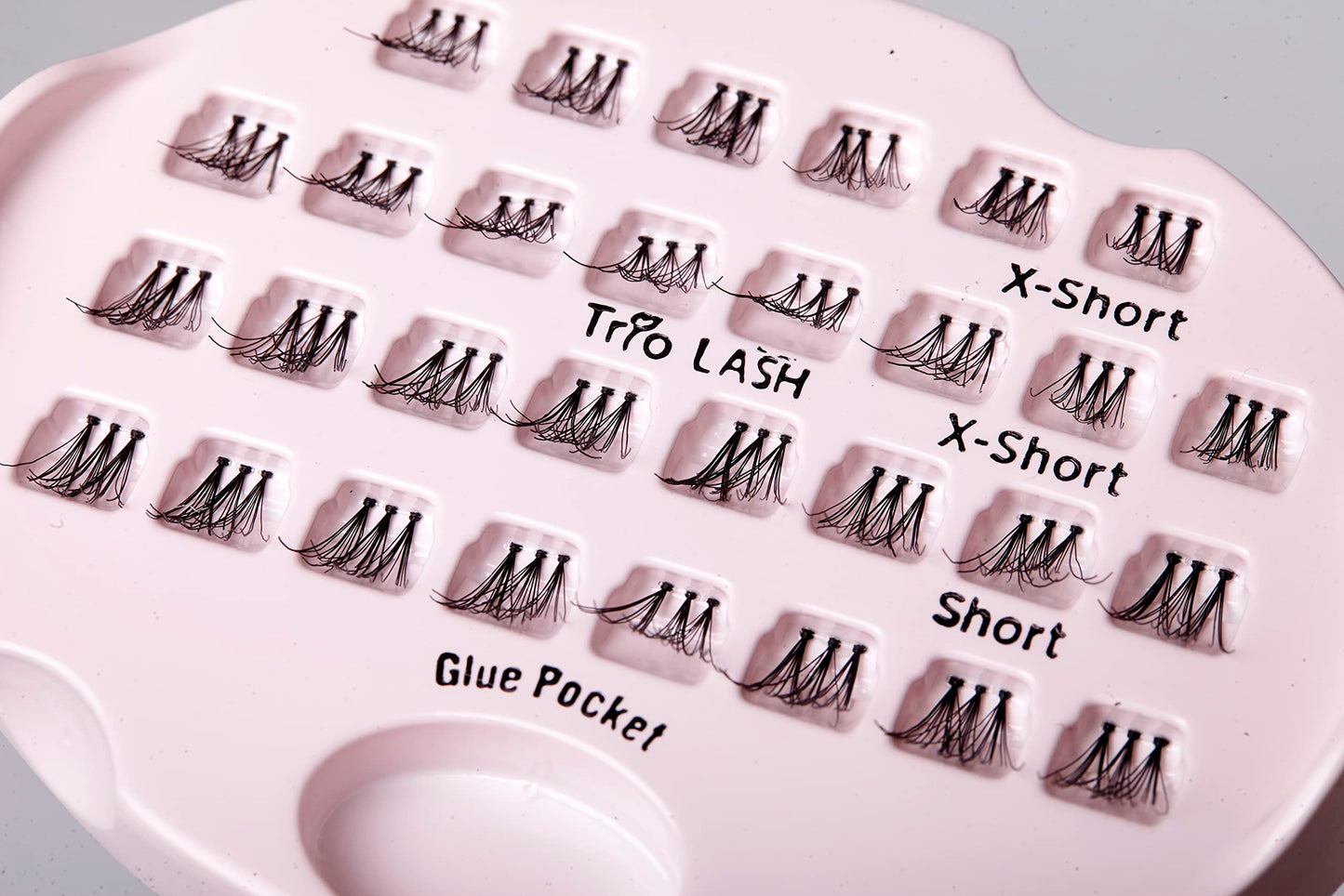 KISS Haute Couture Collection 30 Trio Lashes in Various Lengths, Short Combo, Natural Premium Fake Eyelashes includes Lash Glue