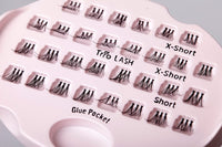 KISS Haute Couture Collection 30 Trio Lashes in Various Lengths, Short Combo, Natural Premium Fake Eyelashes includes Lash Glue