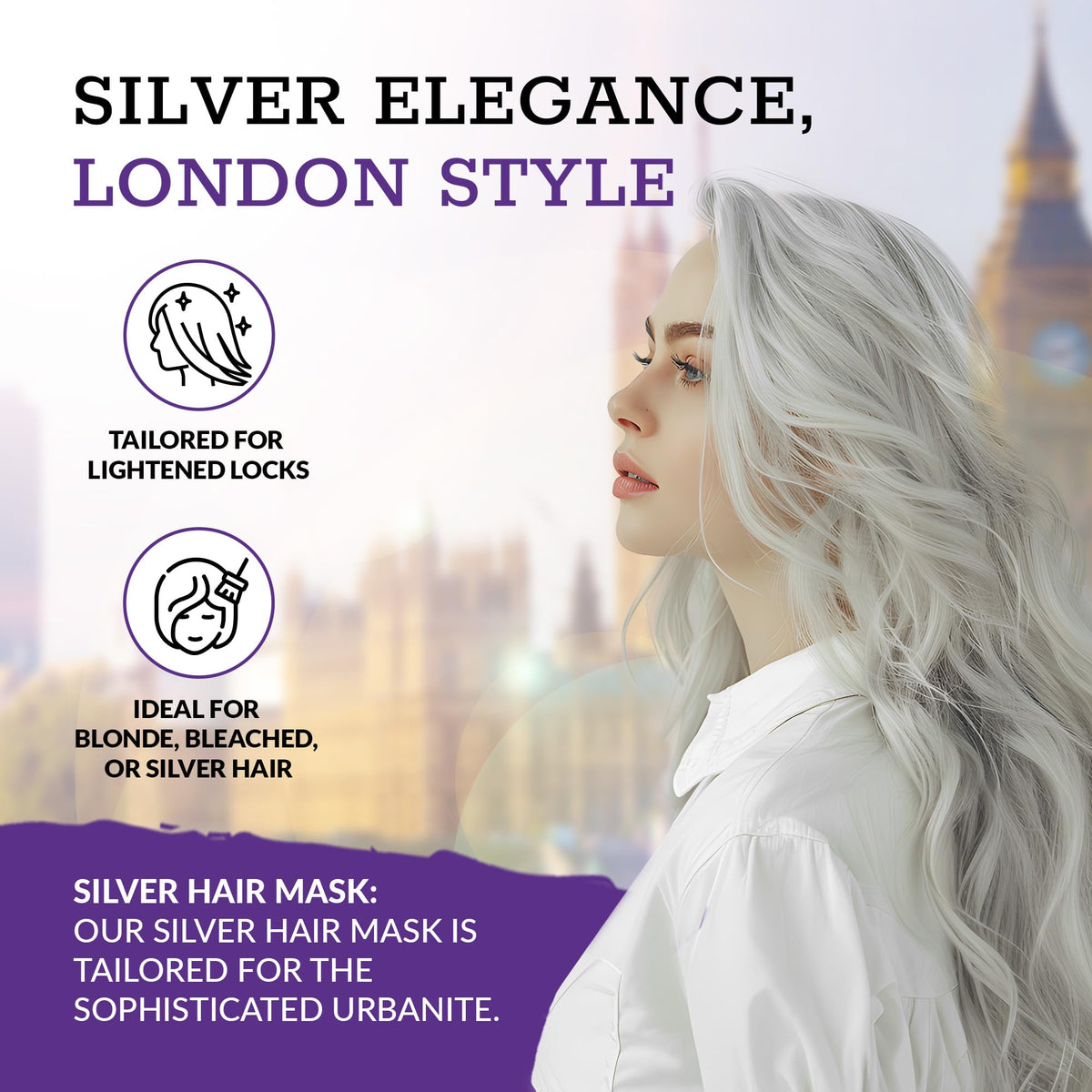 Ronney RONNEY Purple Hair Mask for Blonde Hair - Supports No Yellow Shampoo - 300 ml Blonde Hair Mask for Blonde, Bleached, Grey and Silver Hair Colour - Add Shine, Cool Tone, Lighten and Soften