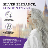 Ronney RONNEY Purple Hair Mask for Blonde Hair - Supports No Yellow Shampoo - 300 ml Blonde Hair Mask for Blonde, Bleached, Grey and Silver Hair Colour - Add Shine, Cool Tone, Lighten and Soften