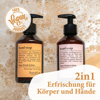 Jean & Len Hand Soap Fruity Scented of Blood Orange and Woody Vetiver 250 ml