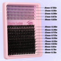 Himirell Lash Clusters 100D Lash Spikes Eyelash Clusters Volume 260pac Long 10-19mm Individual Lashes DIY Spiky Lash Extension Mega Cluster Eyelash Extensions Mink Strips Lashes Thick