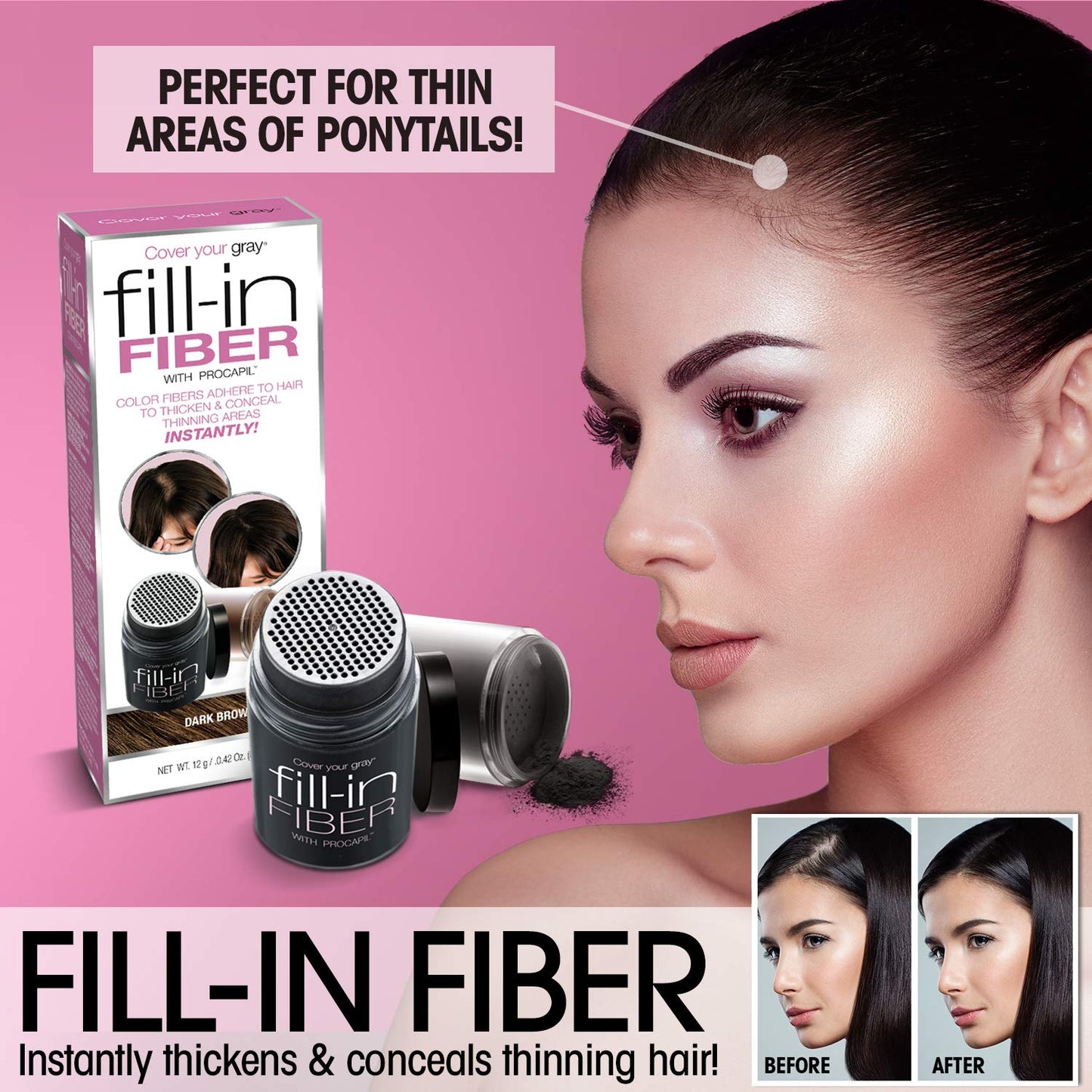 Cover Your Gray 2-in-1 Touch-Up Wand, Dark Brown