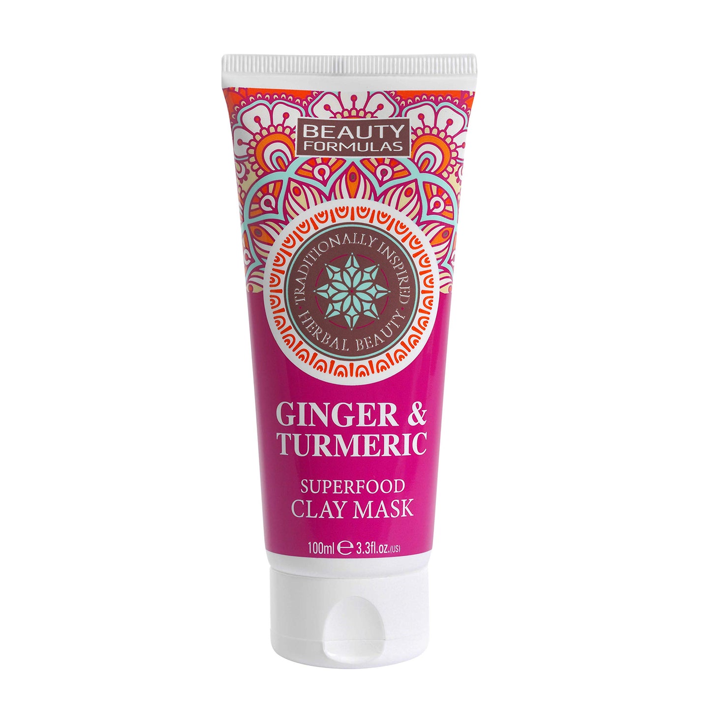 Beauty Formulas BEAUTY FORMULAS MASK GINGER & TURMERIC CLAY 100ML