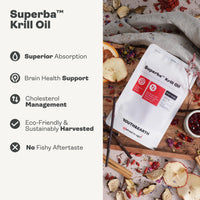Youth & Earth Superba™ Red Krill Oil 500mg - Astaxanthin & EPA DHA Omega 3 Supplements for Brain Health, Heart Support & Cholesterol Management | 60 Softgels