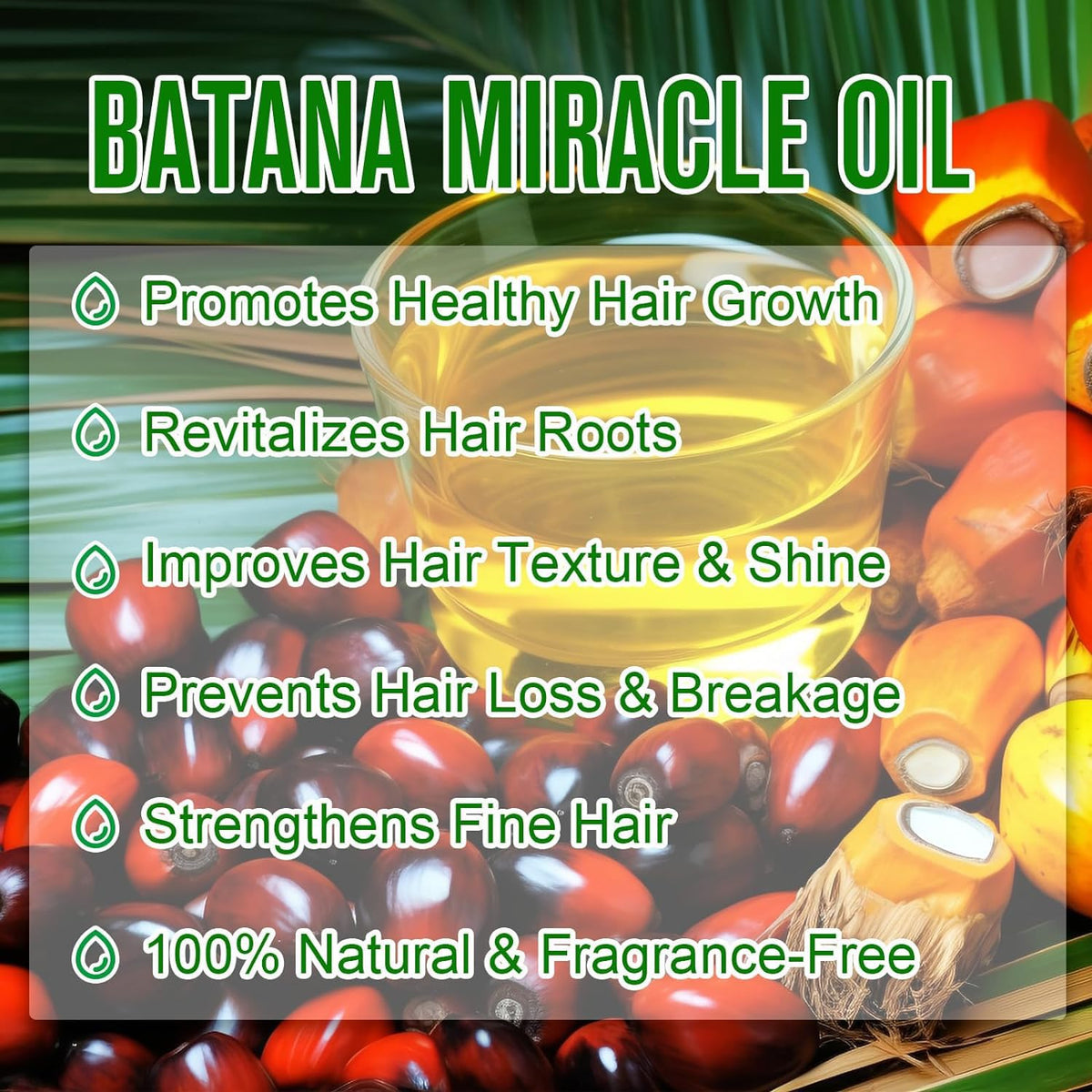 QUIWEN Batana Oil for Hair Growth & Skin Care, 100% Pure & Natural Batana Oil, Prevents Hair Loss, Repairs Damaged Hair & Skin, eliminates Split Ends & Increases Shine