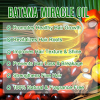 QUIWEN Batana Oil for Hair Growth & Skin Care, 100% Pure & Natural Batana Oil, Prevents Hair Loss, Repairs Damaged Hair & Skin, eliminates Split Ends & Increases Shine