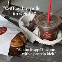 Protein Iced Coffee | 19g Protein & 80mg Caffeine per Serving | Only 97Kcal | Low Calorie + High Protein | Whey Protein & Pea Protein Isolate Blend + Digestive Enzymes | Café Frappé | Free Soul