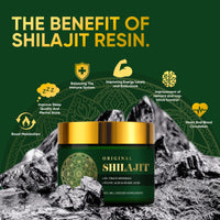 SCOBUTY Shilajit Resin Himalayan 50ML, Pure Organic Shilajit with 85+ Trace Minerals and Fulvic Acid, Natural Supports Energy